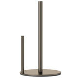 Paper Towel Holder Black Kitchen Roll Holder, Premium Stainless Steel Paper Towel Holder for Kitchen Roll Organize, Countertop Roll Dispenser with Weighted Base