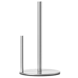 Paper Towel Holder Black Kitchen Roll Holder, Premium Stainless Steel Paper Towel Holder for Kitchen Roll Organize, Countertop Roll Dispenser with Weighted Base