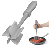 Meat Chopper, Hamburger Grinder, Premium Heat Resistant Smasher for Ground Beef, Burger Grinder Nylon Potato Mix Tool-Black