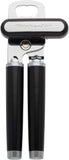 KitchenAid Classic Multifunction Can Opener and Bottle Opener Easy to Use, Razor Sharp Stainless Steel Cutting Wheel, Soft Ergonomic Handles, Black