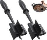 Meat Chopper, Hamburger Grinder, Premium Heat Resistant Smasher for Ground Beef, Burger Grinder Nylon Potato Mix Tool-Black