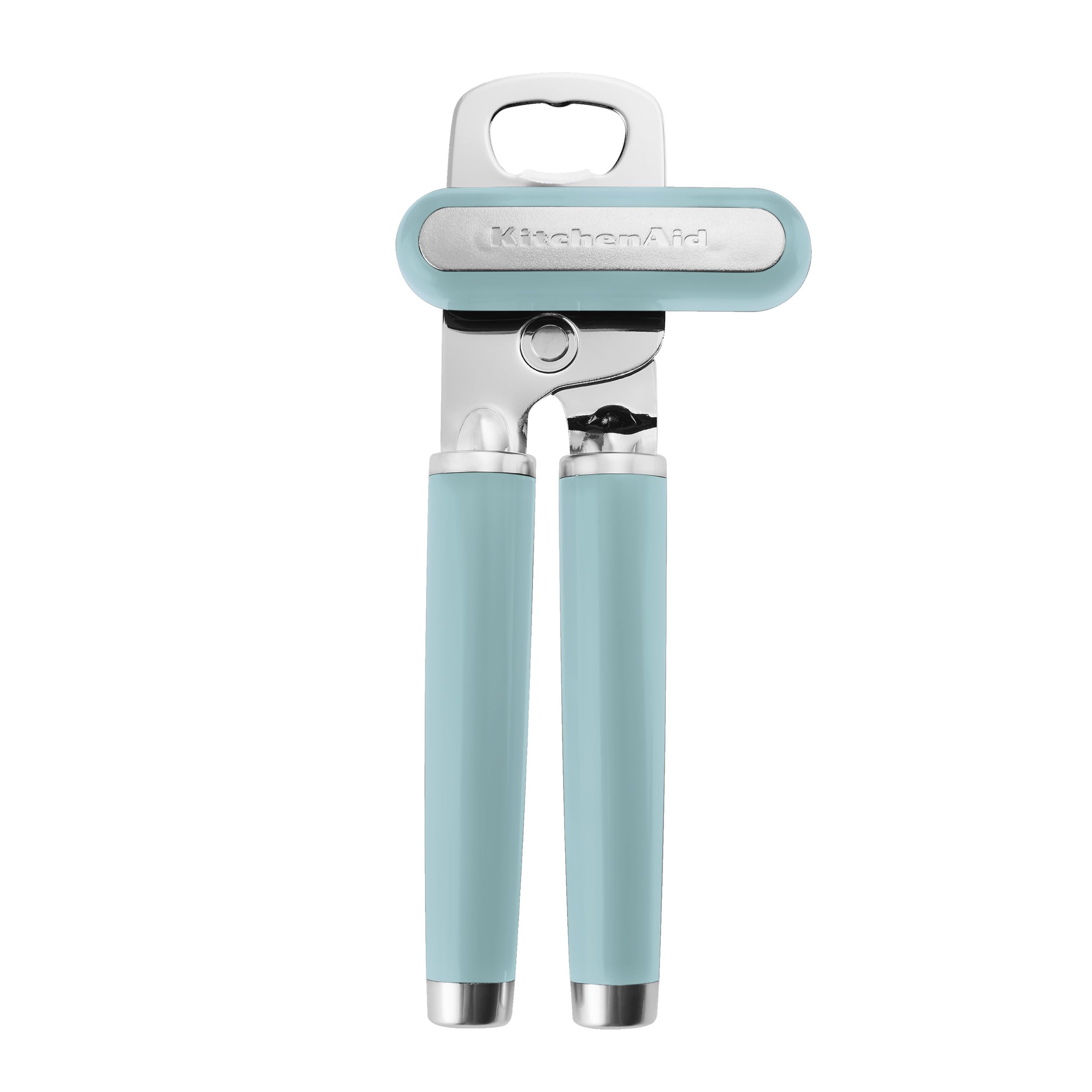KitchenAid Classic Multifunction Can Opener and Bottle Opener Easy to Use, Razor Sharp Stainless Steel Cutting Wheel, Soft Ergonomic Handles, Black