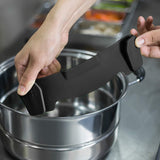 AUOON Clip On Strainer Silicone for All Pots and Pans, Pasta Strainer Clip on Food Strainer for Meat Vegetables Fruit Silicone Kitchen Colander