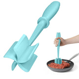 Meat Chopper, Hamburger Grinder, Premium Heat Resistant Smasher for Ground Beef, Burger Grinder Nylon Potato Mix Tool-Black