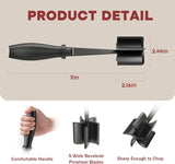 Meat Chopper, Hamburger Grinder, Premium Heat Resistant Smasher for Ground Beef, Burger Grinder Nylon Potato Mix Tool-Black
