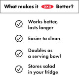 OXO Good Grips Large Salad Spinner - 6.22 Qt., White