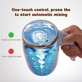 Automatic Stirring Coffee Mug, Rechargeable Automatic Stirring Coffee Mug, Electric Fun Automatic Stirring Mug, Stainless Steel Travel Coffee Mug for Office Use (White)