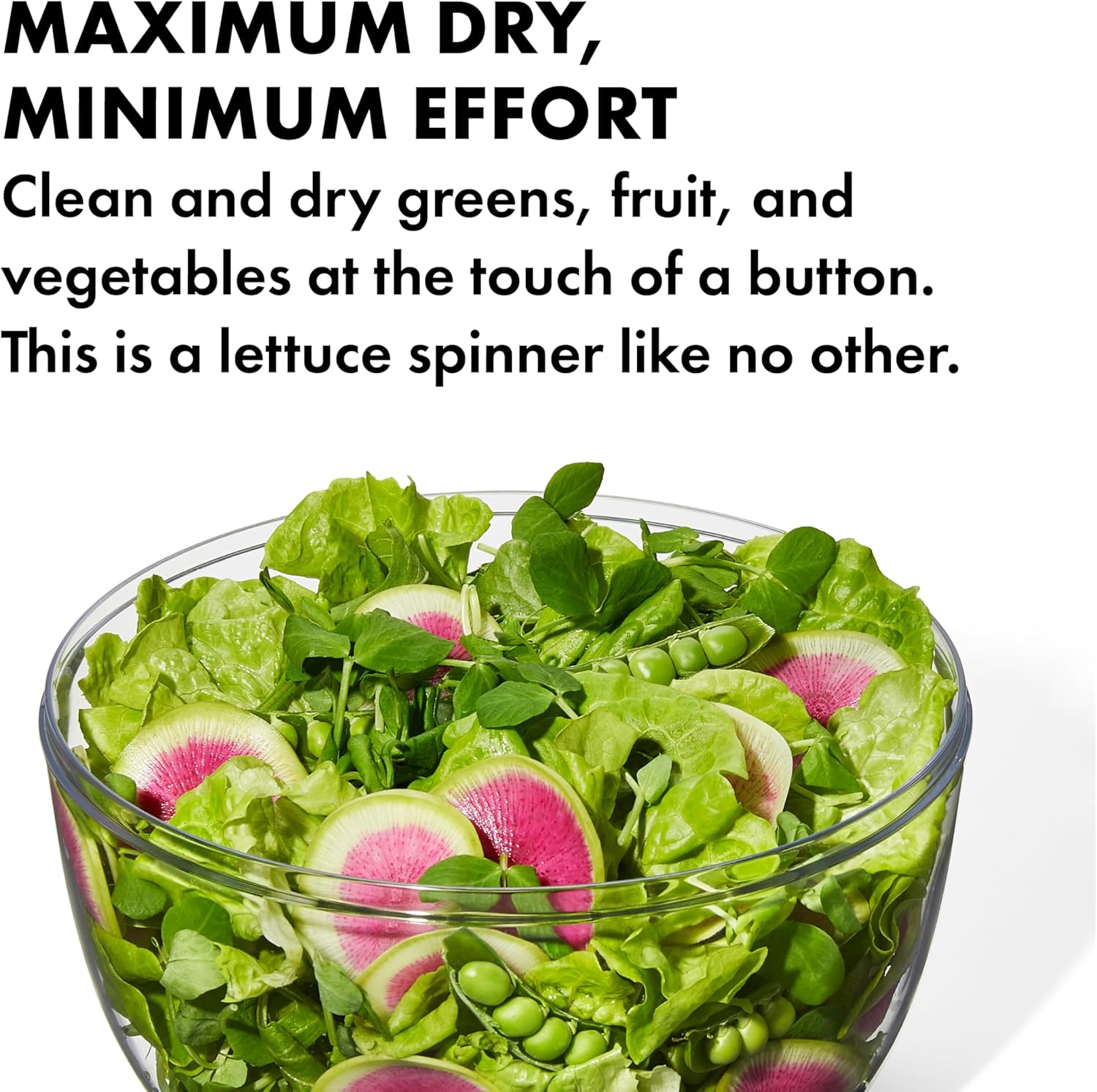 OXO Good Grips Large Salad Spinner - 6.22 Qt., White