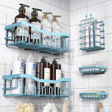 Adhesive Shower Caddy, 5 Pack Rustproof Stainless Steel Bath Organizers With Large Capacity, No Drilling Shelves for Bathroom Storage & Home Decor
