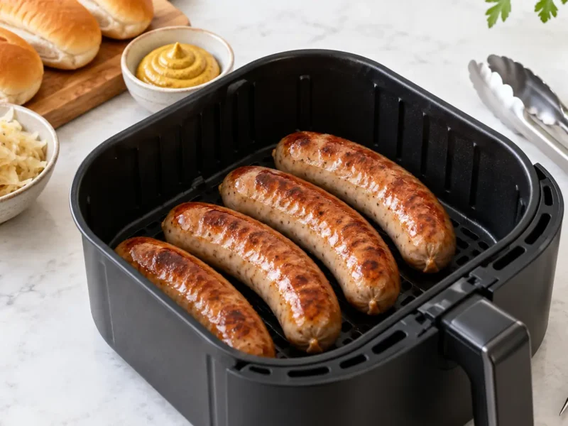 How Long to Cook Brats in an Air Fryer (Time Chart)